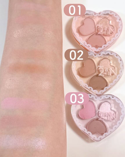 ラブクローバーパレット/2aN/アイシャドウパレットを使ったクチコミ(2枚目)