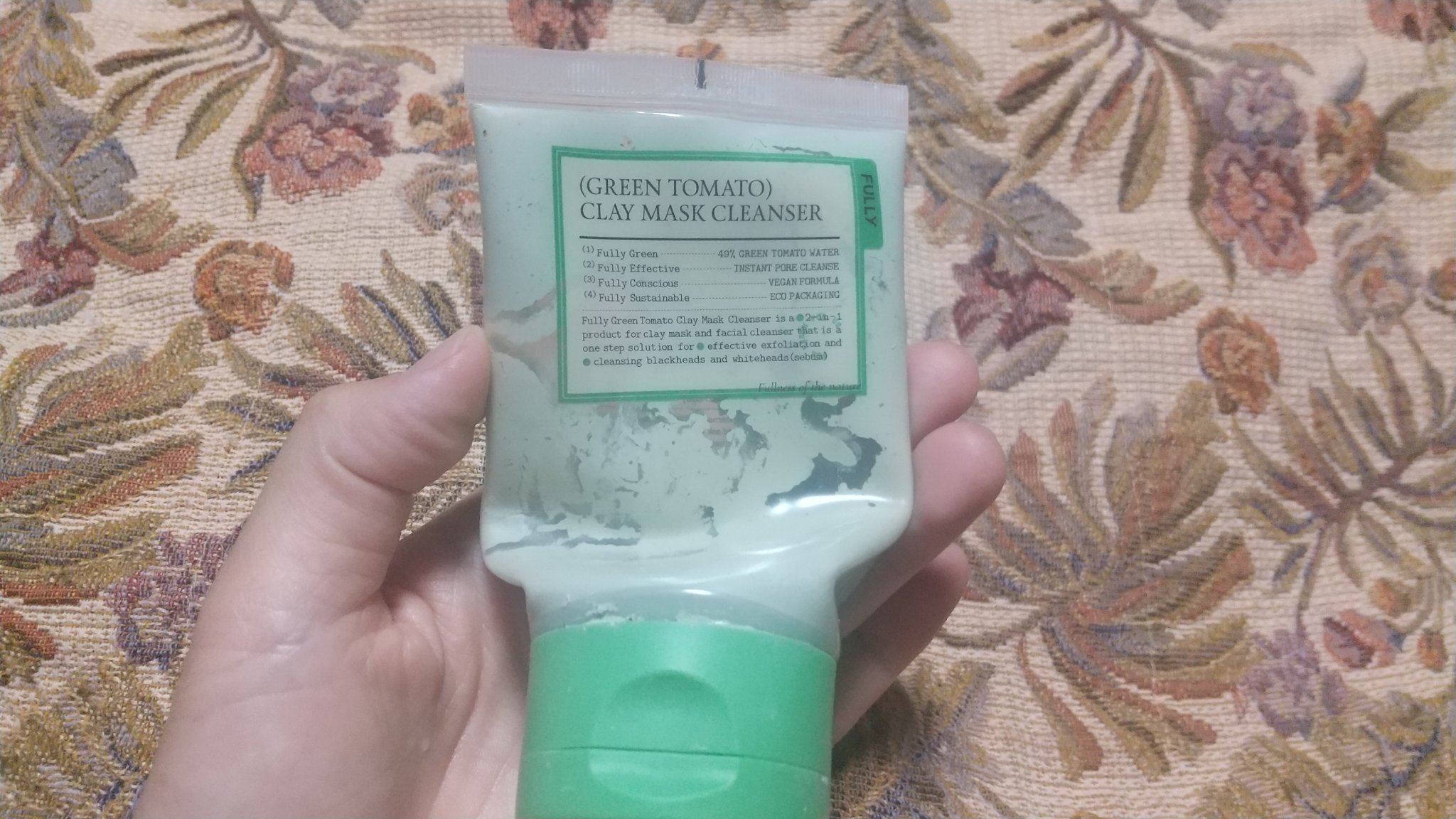 グリーントマトクレイマスククレンザー/FULLY/洗い流すパック・マスクを使ったクチコミ（1枚目）