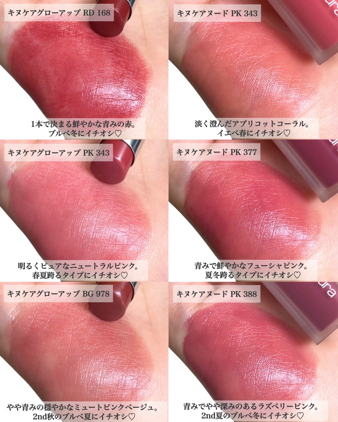 キヌケアグローアップ/shu uemura/口紅を使ったクチコミ(3枚目)