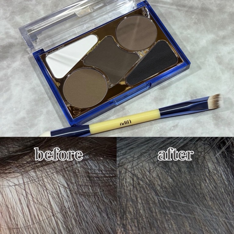  ヘアコンシーラーパレット&アーティスト デュアルブラシ/odiD/その他スタイリングを使ったクチコミ（3枚目）