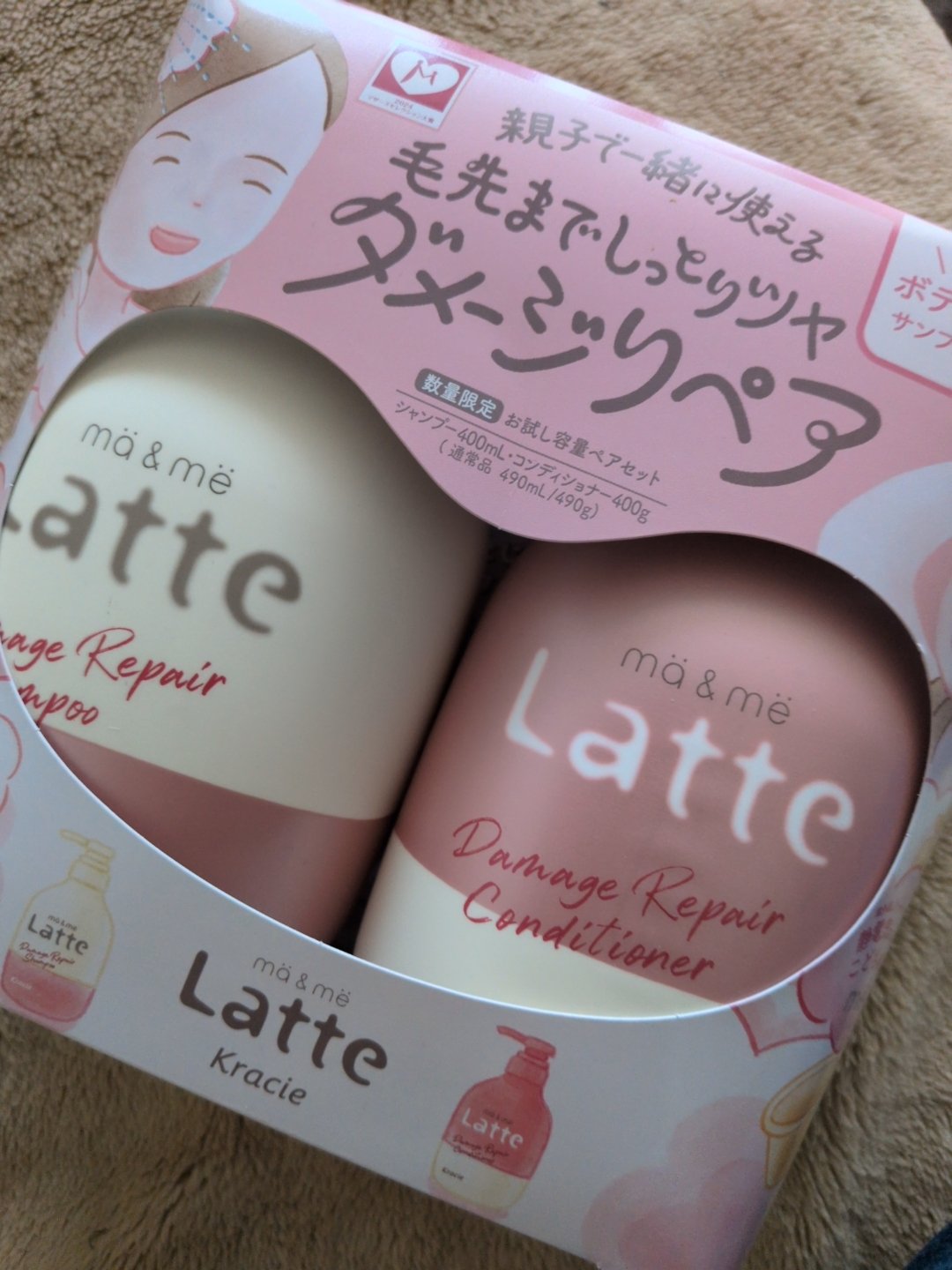 マー＆ミー ダメージリペア シャンプー／コンディショナー/マー＆ミー　ラッテ/市販シャンプーを使ったクチコミ（1枚目）