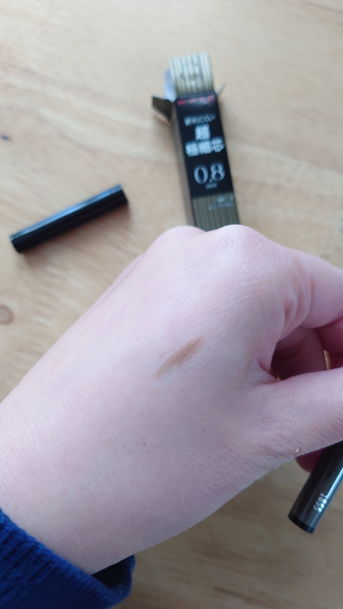 ケイト アイブロウペンシルスーパースリム0.8/KATE/アイブロウペンシルを使ったクチコミ（2枚目）