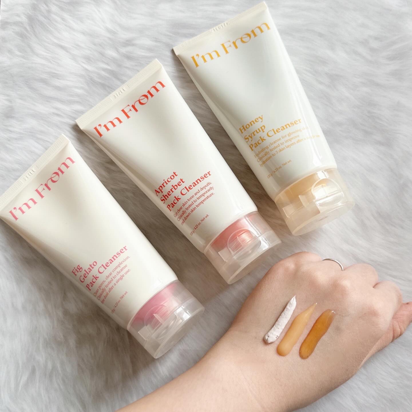 フィグジェラートパッククレンザー/I'm from/洗顔フォームを使ったクチコミ（3枚目）