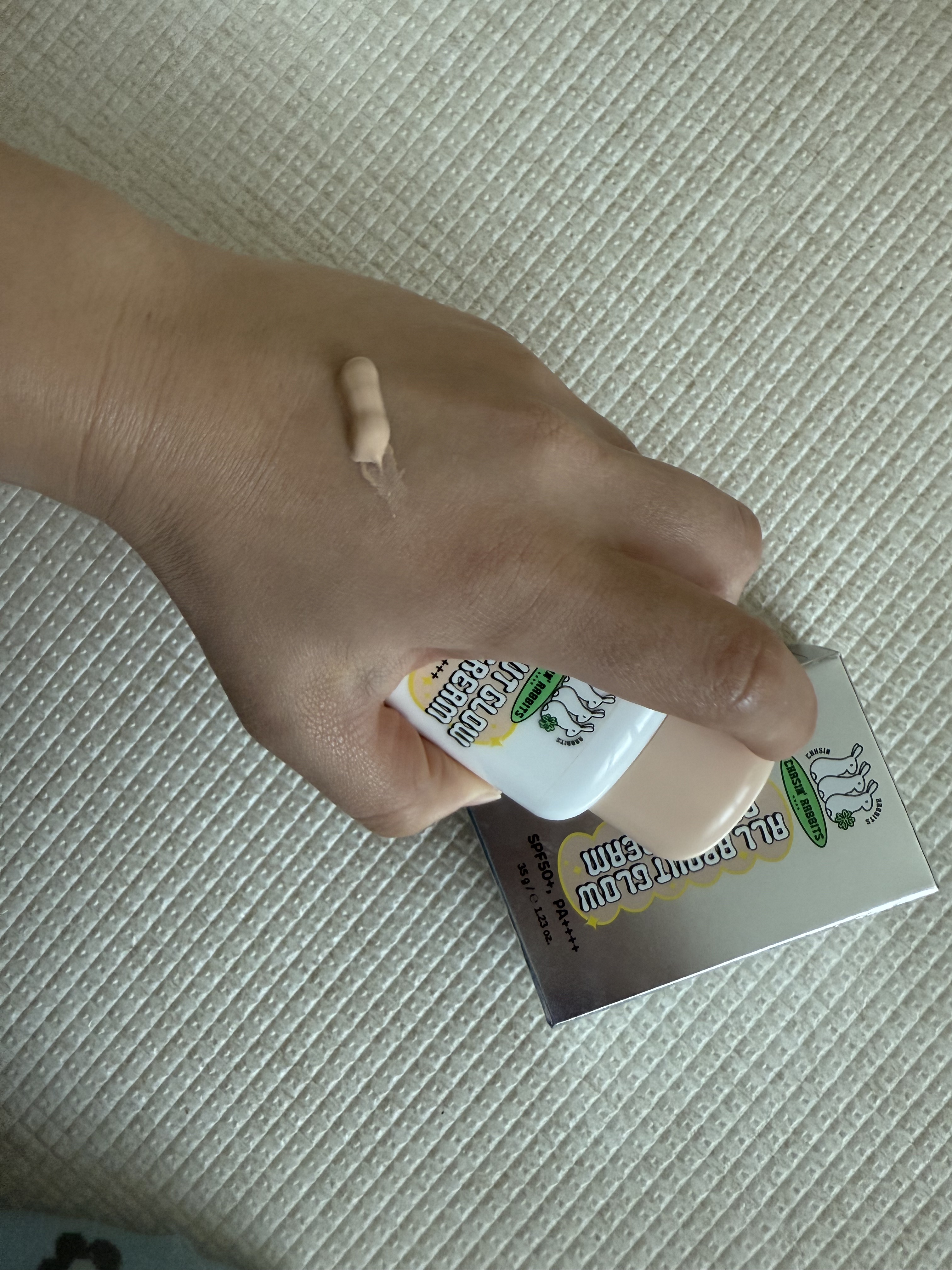 オールアバウトグロウカバークリーム/CHASIN'RABBITS/日焼け止めクリームを使ったクチコミ（2枚目）