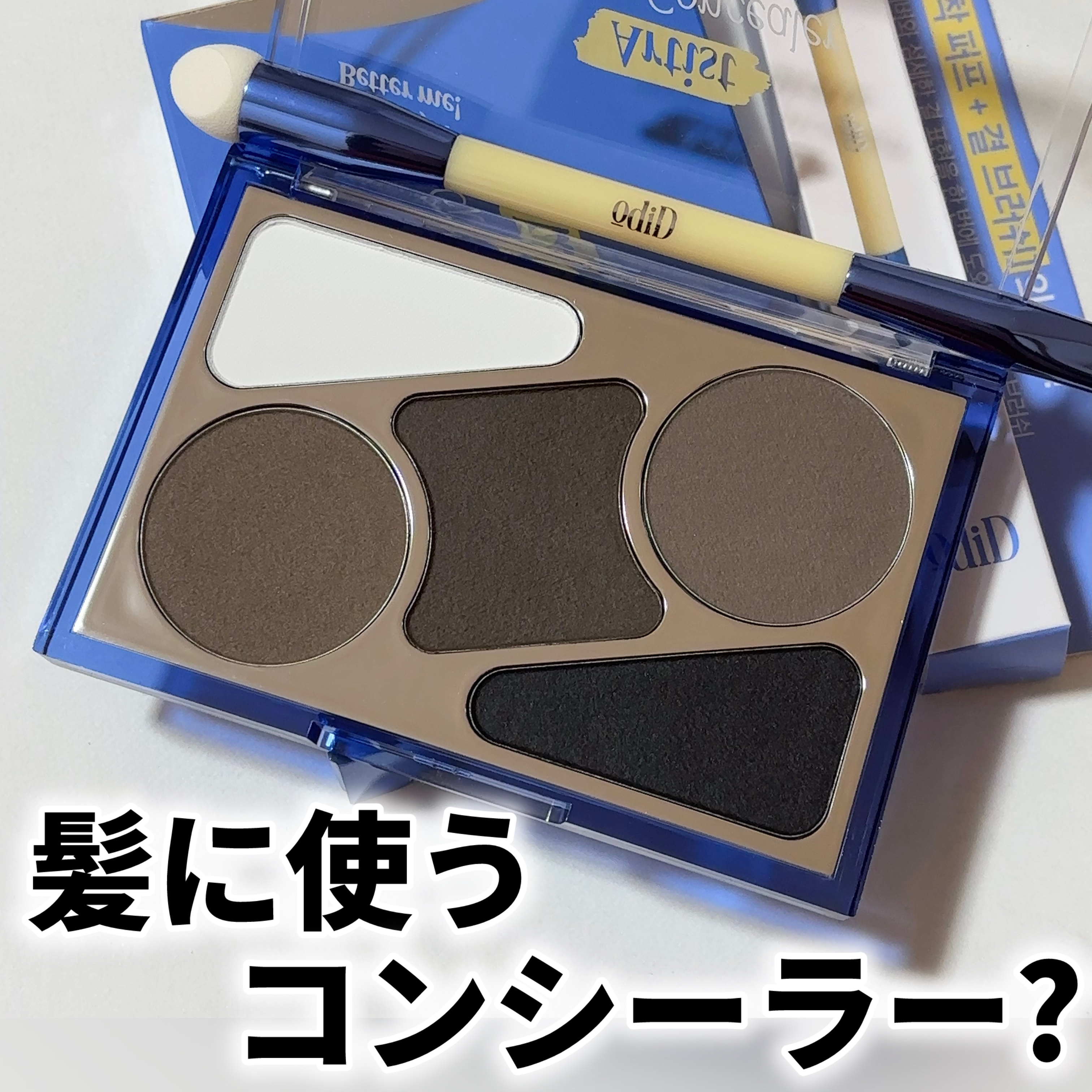  ヘアコンシーラーパレット&アーティスト デュアルブラシ/odiD/その他スタイリングを使ったクチコミ（1枚目）