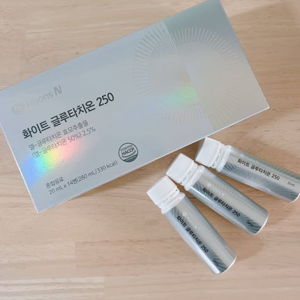 みーさん¨̮⸝⋆ on LIPS 「𝗛𝘂𝗼𝗻𝘀𝗡ホワイトグルタチオンアンプル𝟮𝟱𝟬♡光り輝くあなた..」(1枚目)