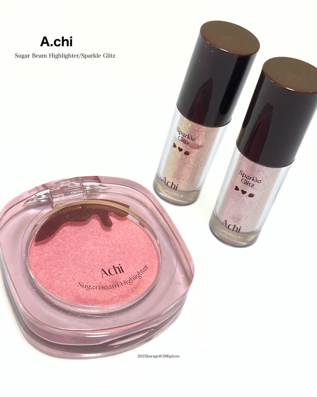 シュガービームハイライター/A.chi/パウダーハイライトを使ったクチコミ(4枚目)