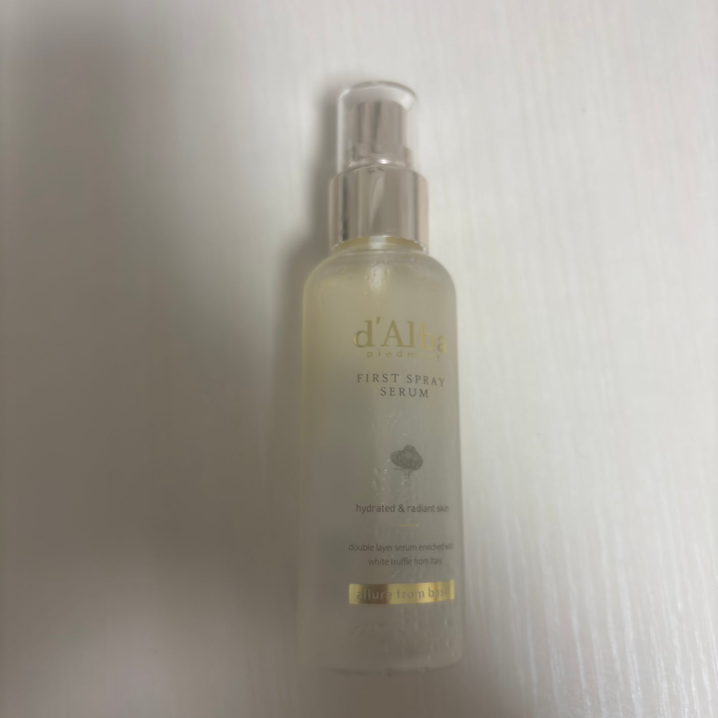 ダルバ ホワイトトリュフファーストスプレーセラム/ダルバ/ミスト状化粧水を使ったクチコミ(1枚目)