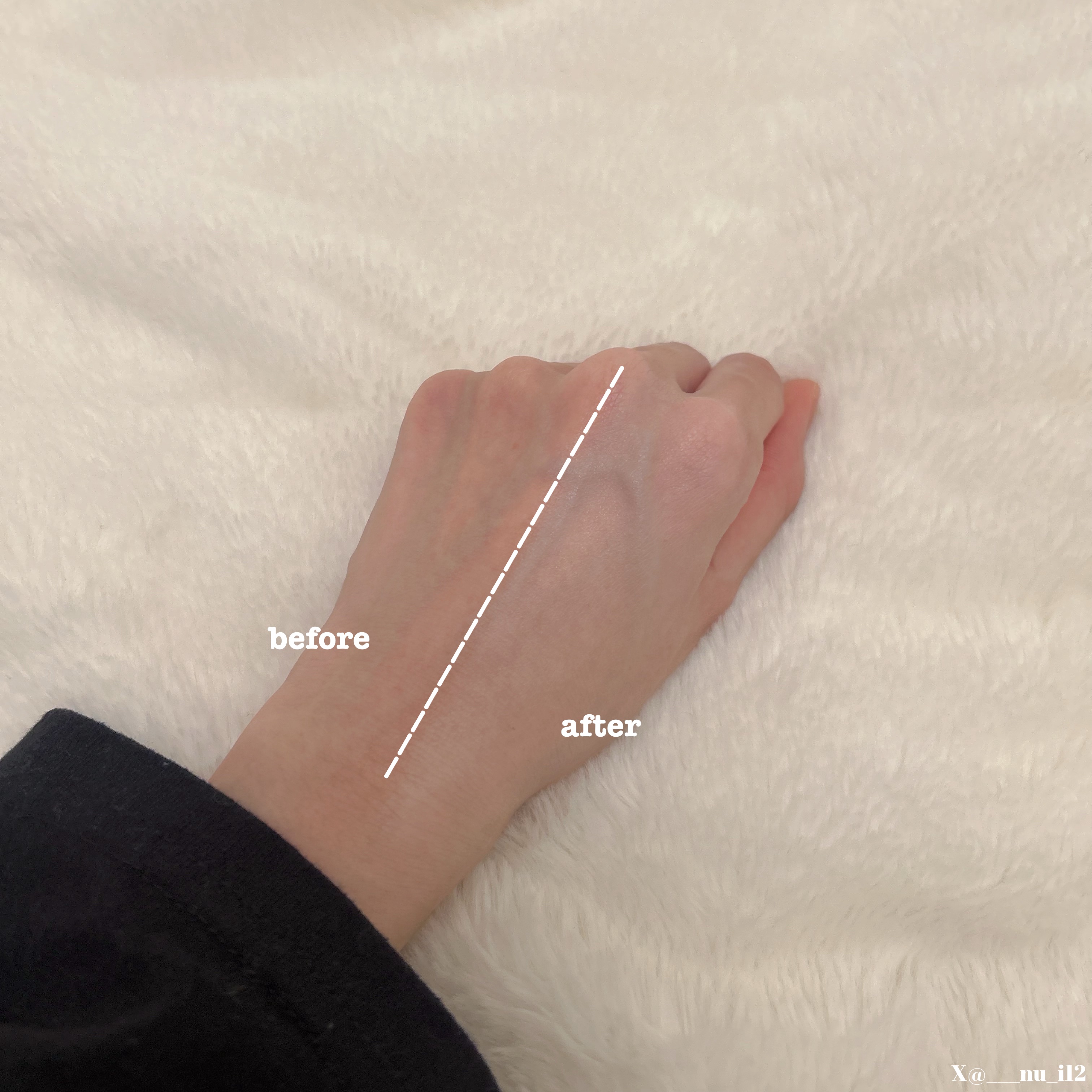 5番 白玉グルタチオンCトーンアップベース SPF50+ PA++++/numbuzin/化粧下地を使ったクチコミ（3枚目）