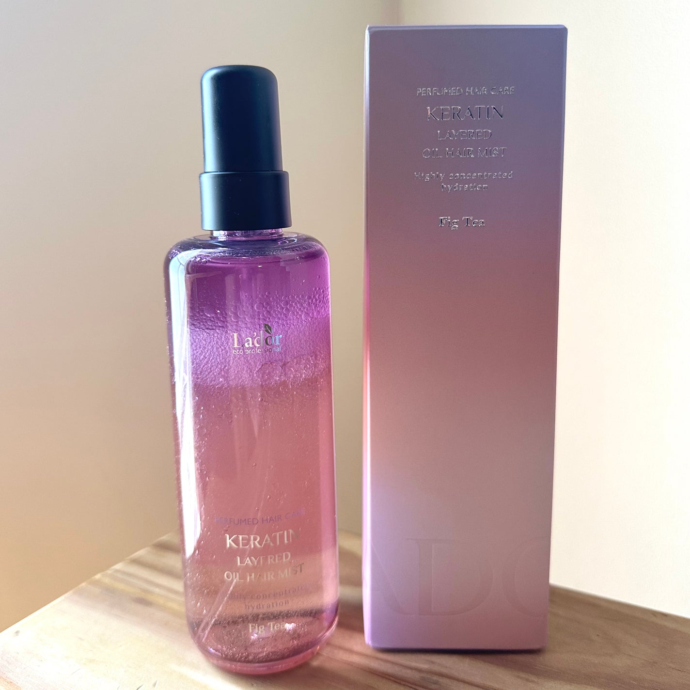 ケラチンレイヤードオイルミスト フィグティ/La'dor/ヘアミストを使ったクチコミ(2枚目)