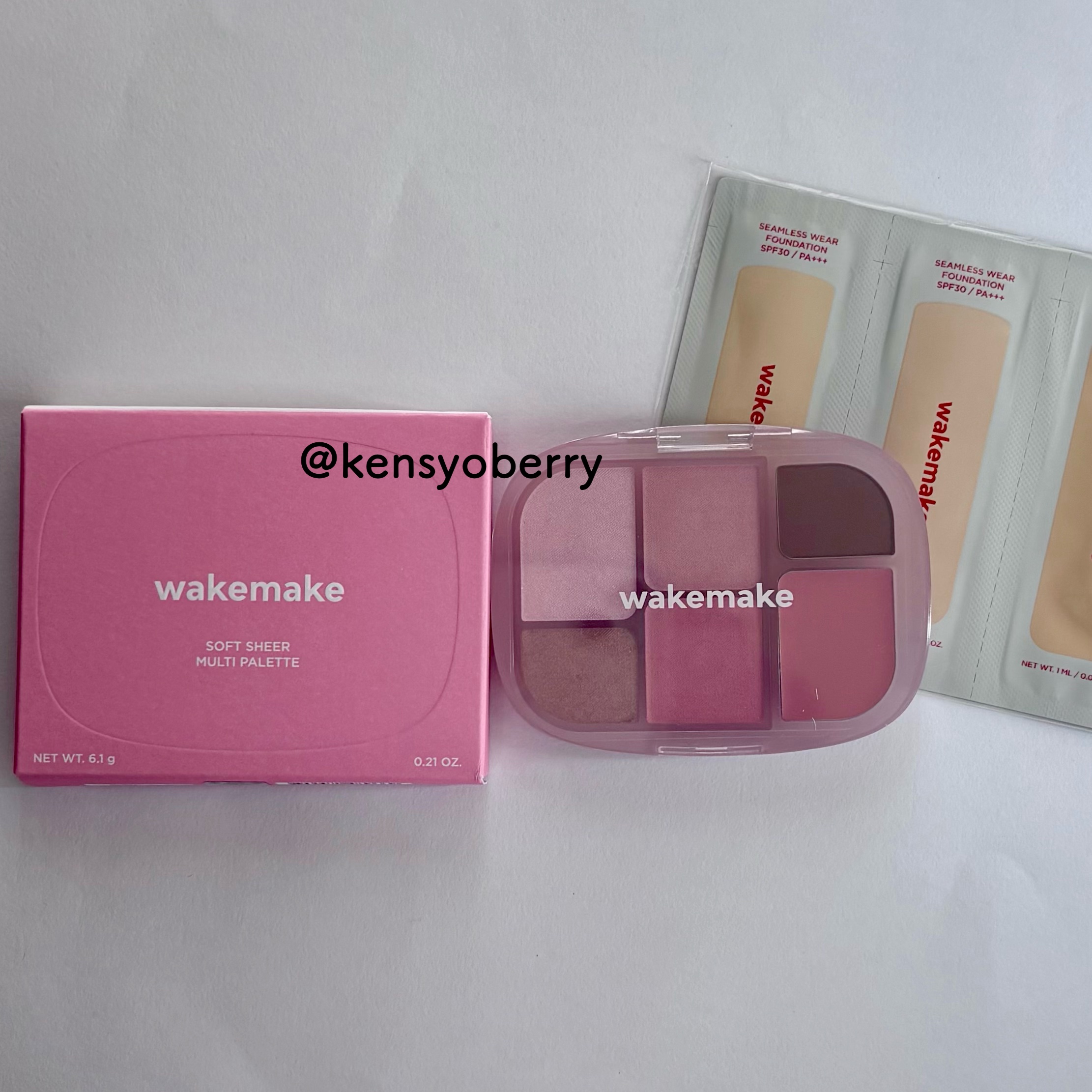 ソフトシアーマルチパレット 05 ピンクフレア/wakemake/アイシャドウパレットを使ったクチコミ（1枚目）
