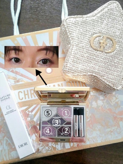 ディオールショウ サンク クルール(ホリデーコレクション 2025 限定品)/Dior/アイシャドウを使ったクチコミ(2枚目)