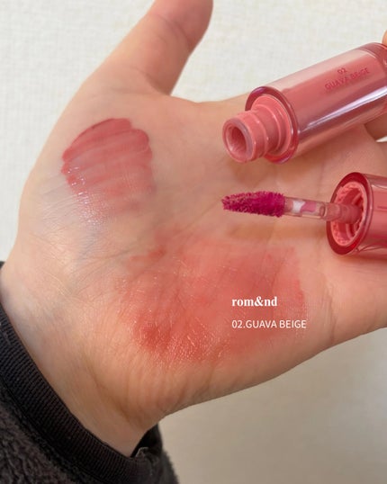 ザ ジューシーラスティングティント/rom&nd/リップティントを使ったクチコミ(4枚目)