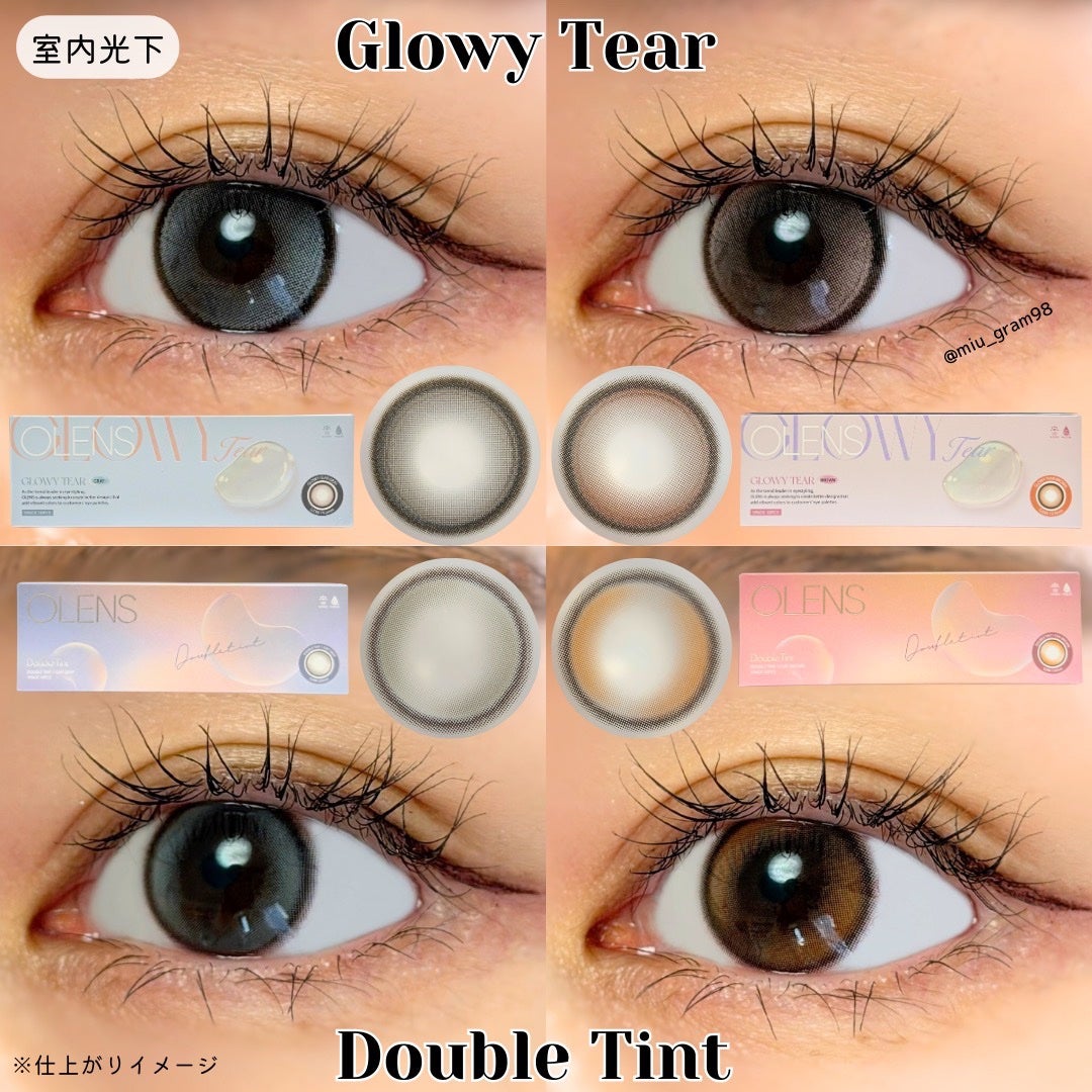 Double Tint 1day/OLENS/カラーコンタクトレンズを使ったクチコミ(3枚目)