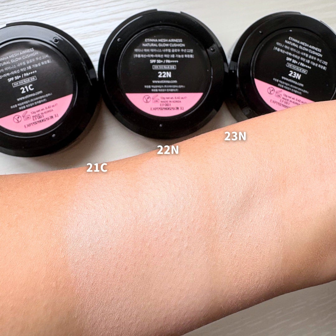 エティナ メッシュエアネス ナチュラルグロウ クッション/ETINNA/クッションファンデーションを使ったクチコミ(4枚目)