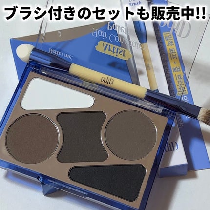 ヘアコンシーラーパレット&アーティスト デュアルブラシ/odiD/その他スタイリングを使ったクチコミ(4枚目)