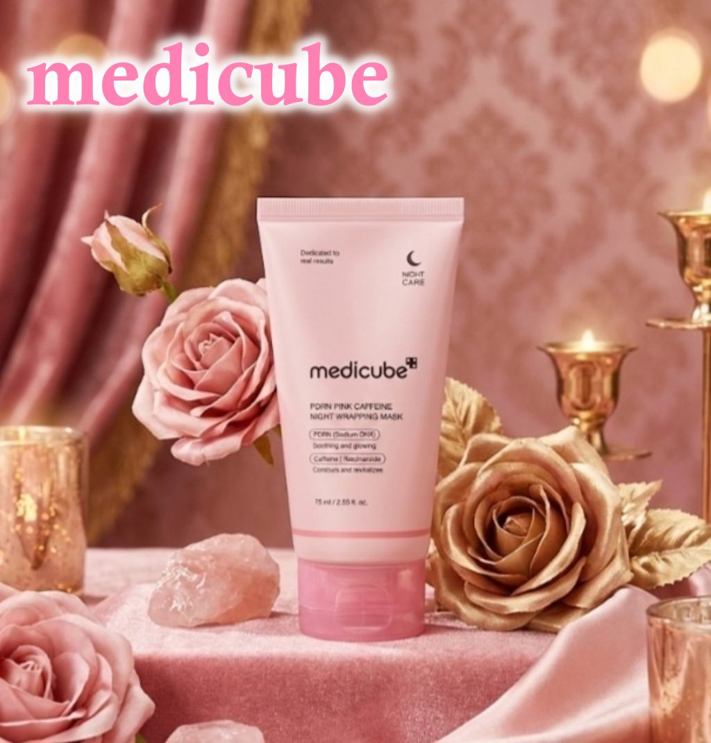 PDRNピンクカフェインナイトラッピングマスク/MEDICUBE/洗い流すパック・マスクを使ったクチコミ（1枚目）