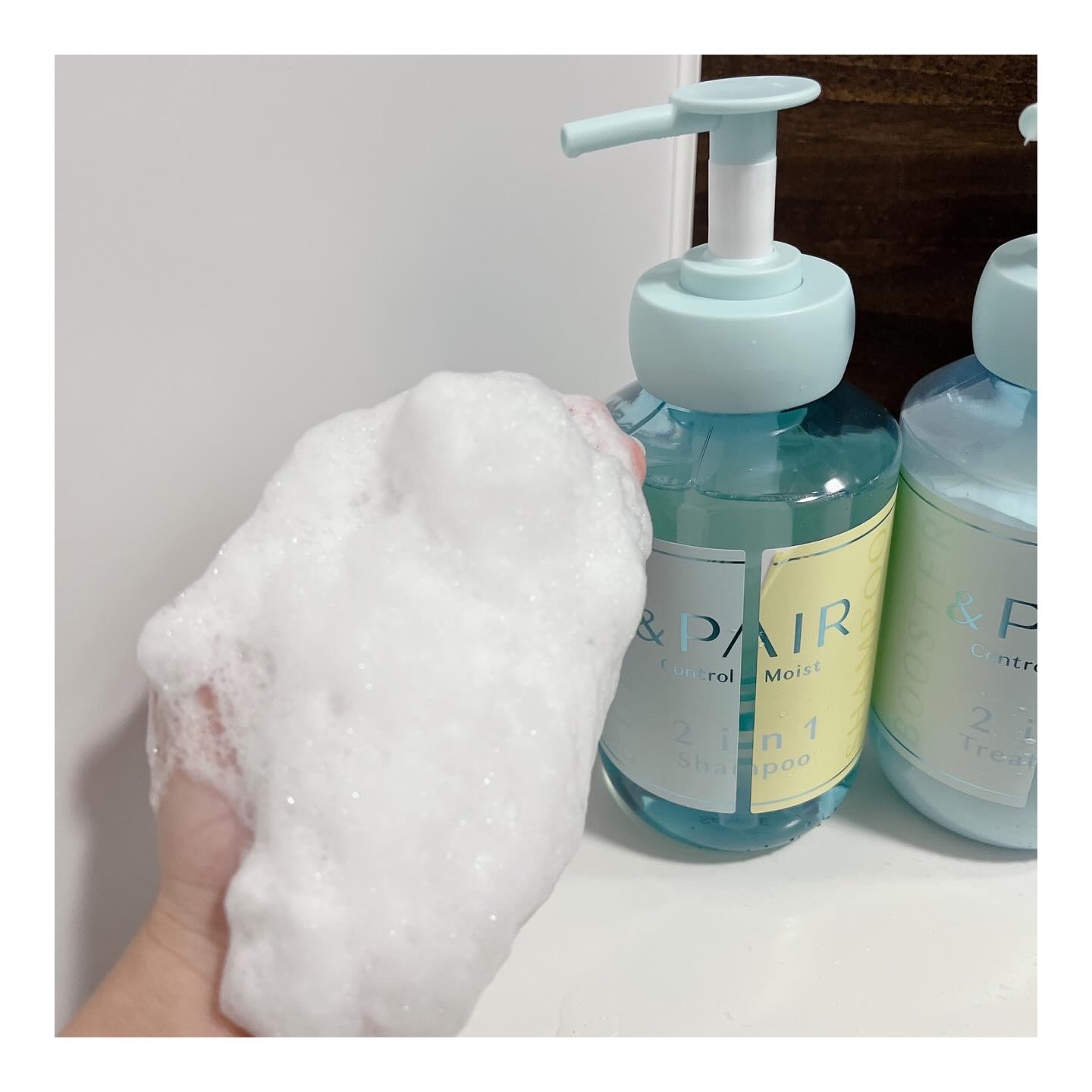 アンドペア コントロール モイスト 2in1 シャンプー＆ヘアトリートメント/&PAIR/市販シャンプーを使ったクチコミ（3枚目）