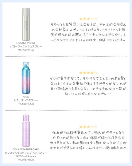 スウィートフレグランスヘアスプレー グラッシーグロス/メドゥーサ/ヘアスプレーを使ったクチコミ(4枚目)