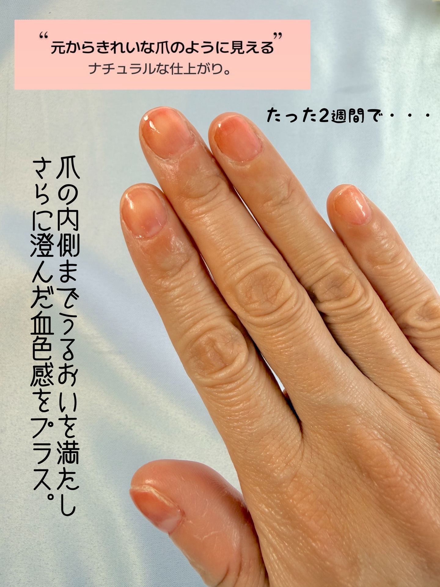 001 ヴィーガンティンテッドネイルハードナー/FOIND/ネイル用品を使ったクチコミ（3枚目）