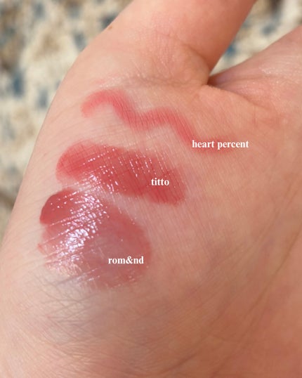 ザ ジューシーラスティングティント/rom&nd/リップティントを使ったクチコミ(5枚目)