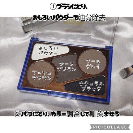 ヘアコンシーラーパレット&アーティスト デュアルブラシ/odiD/その他スタイリングを使ったクチコミ(3枚目)