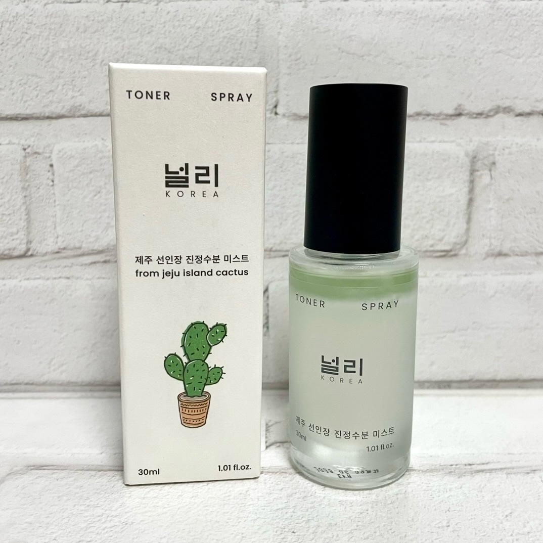 널리（ノルリ） 済州サボテン水分化粧水ミスト

乾燥を感じやすい日中や、スキンケアの最初のステップに𓂃🫧‪
済州島で育ったサボテンの恵みを詰め込んだトナーミストです✨

シュッとひと吹きするときめ細かなミストがふわっと広がり、肌（角質層