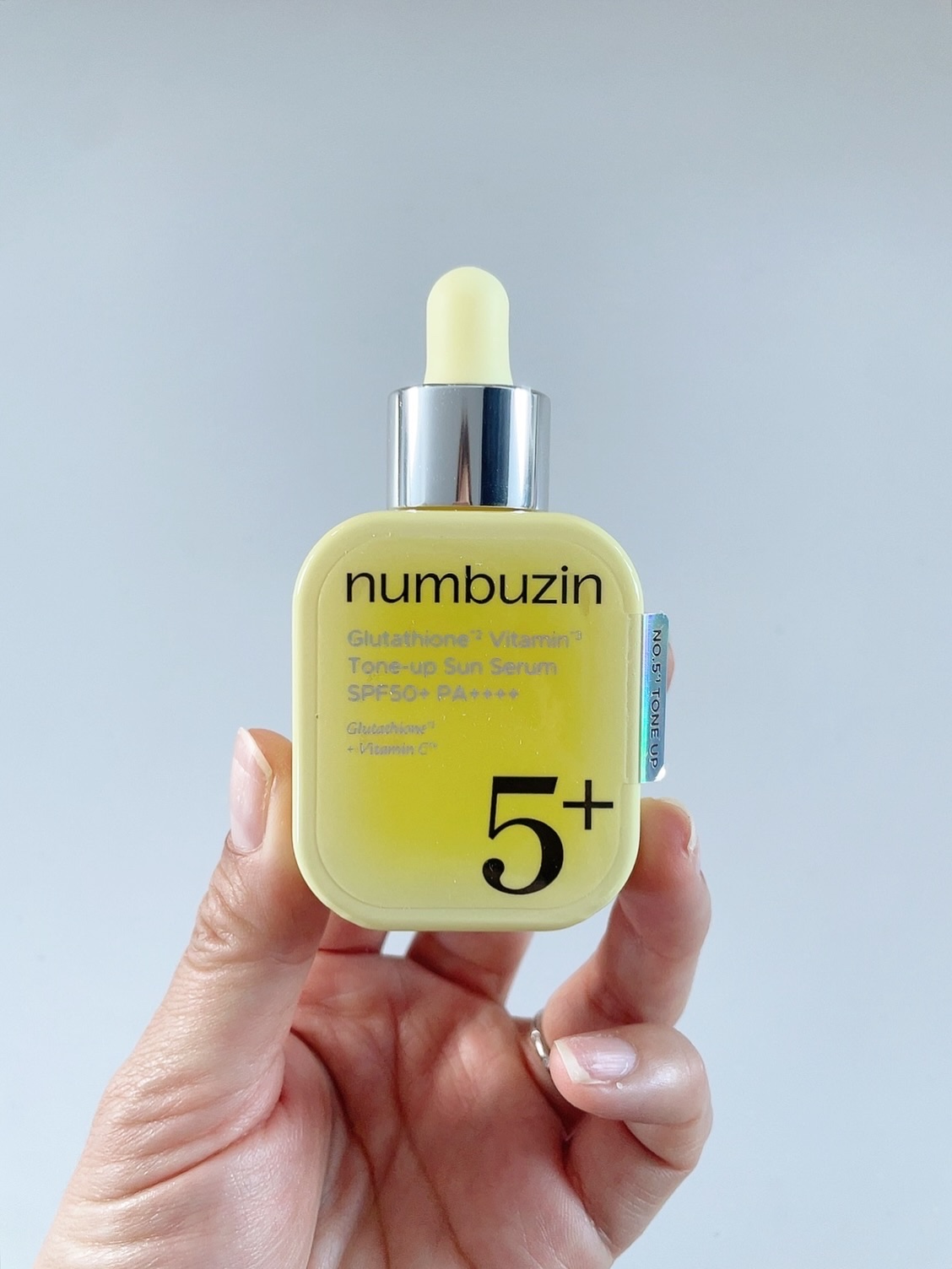5番 白玉グルタチオンCトーンアップベース SPF50+ PA++++/numbuzin/化粧下地を使ったクチコミ（2枚目）