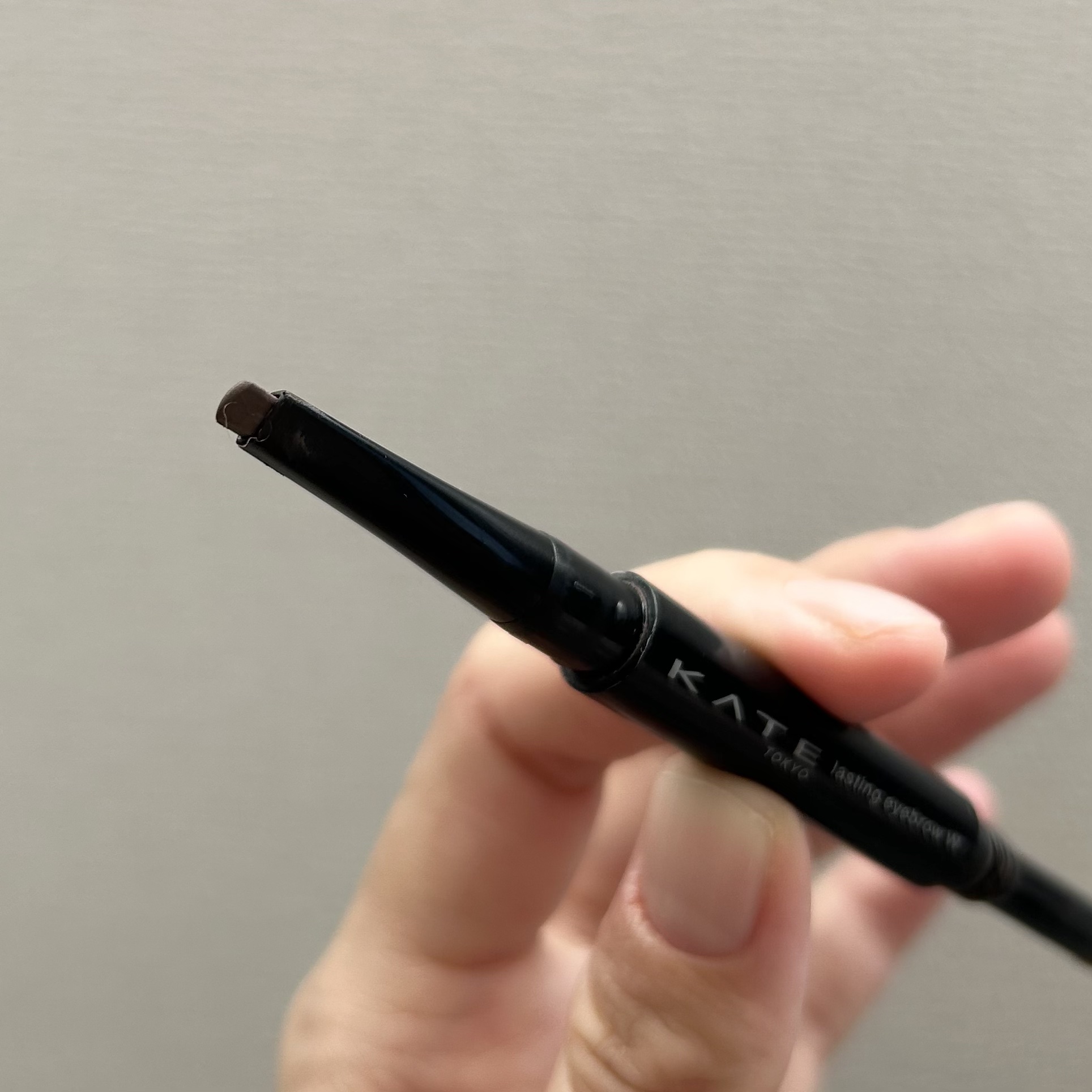 ラスティングデザインアイブロウW (スクエア)/KATE/アイブロウペンシルを使ったクチコミ（2枚目）