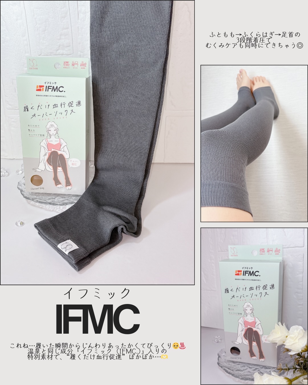 Soi Therm　オーバーソックス/コジット/着圧ソックス・レギンスを使ったクチコミ（2枚目）