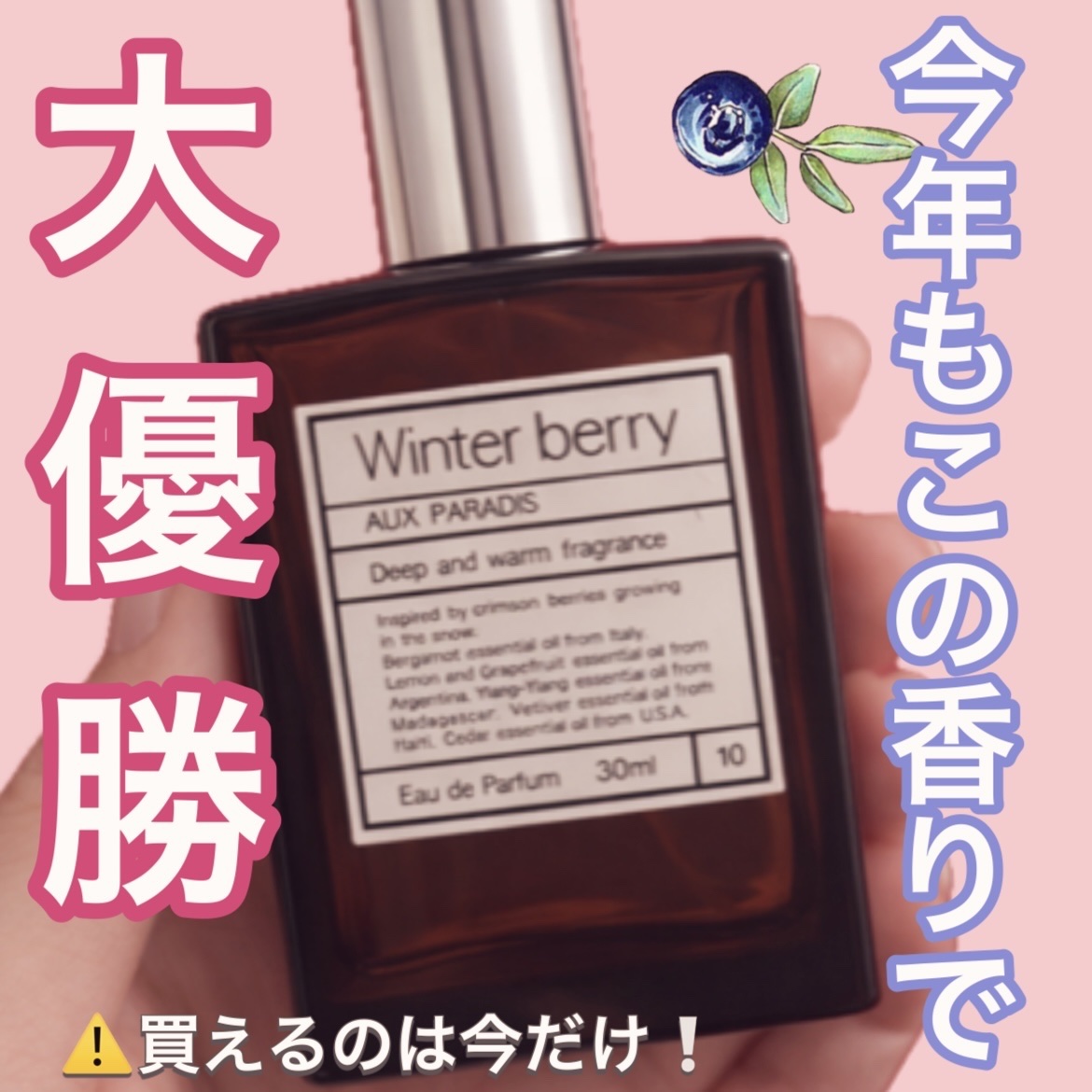 オードパルファム　#10 Winter berry 〔ウィンター ベリー〕 30ml/AUX PARADIS/香水(レディース)を使ったクチコミ（1枚目）