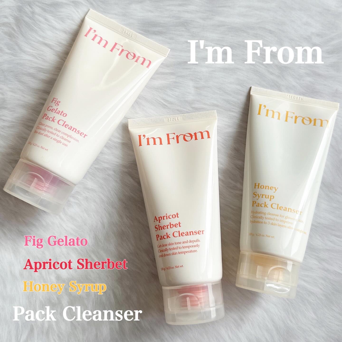 フィグジェラートパッククレンザー/I'm from/洗顔フォームを使ったクチコミ（1枚目）