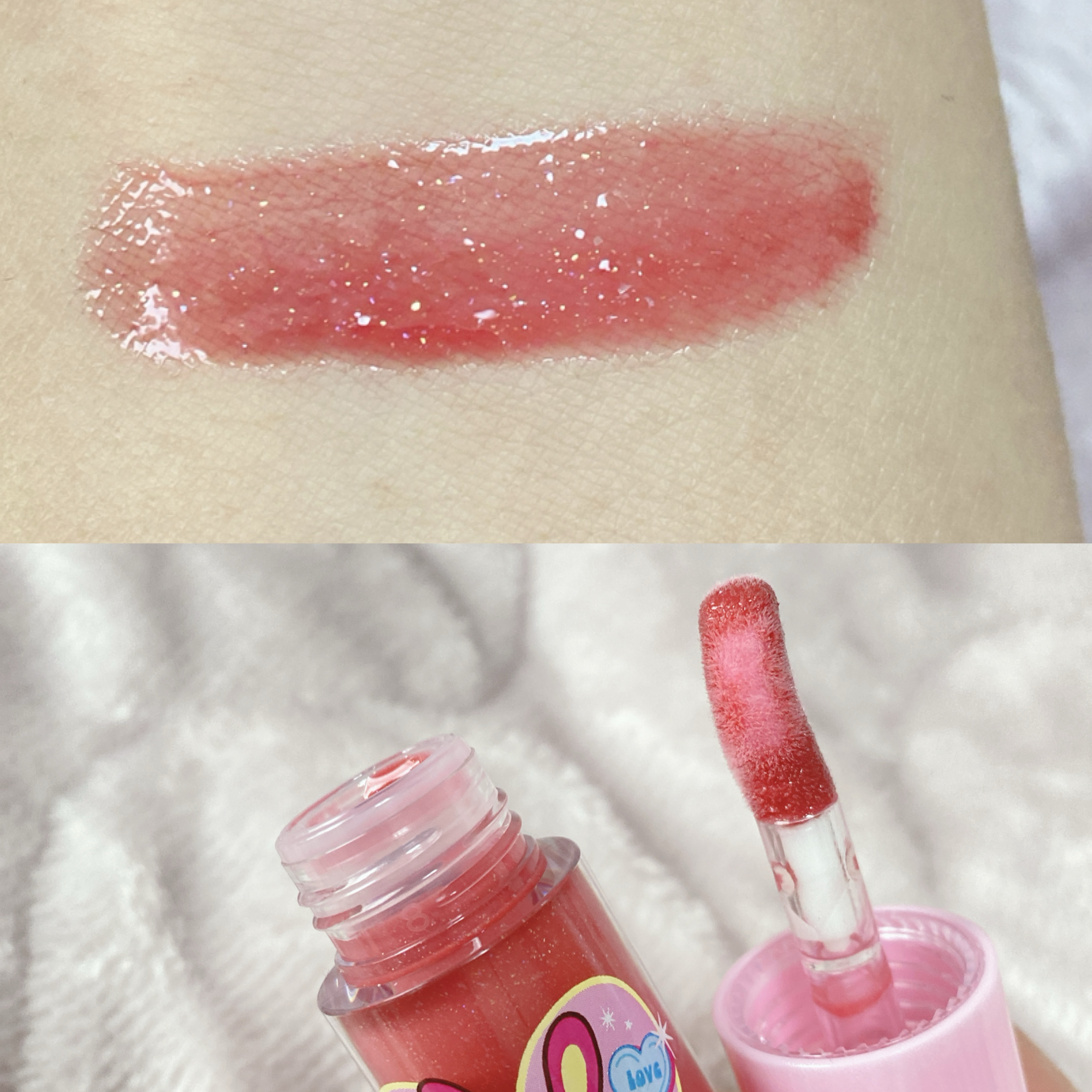 デュードロップリップオイル/upink/リップグロスを使ったクチコミ（2枚目）