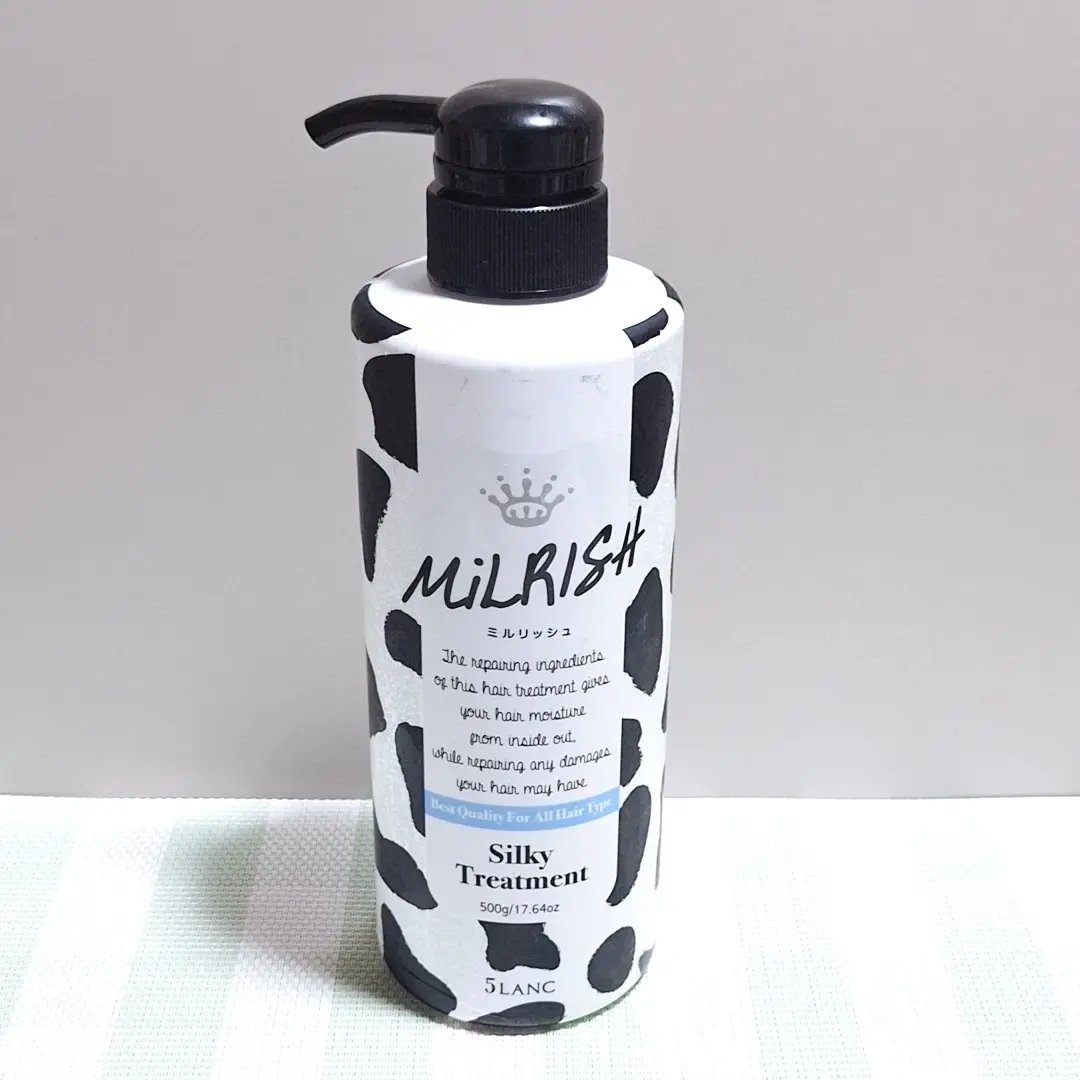 ミルリッシュ シルキーシャンプー／トリートメント/5LANC/市販シャンプーを使ったクチコミ（1枚目）