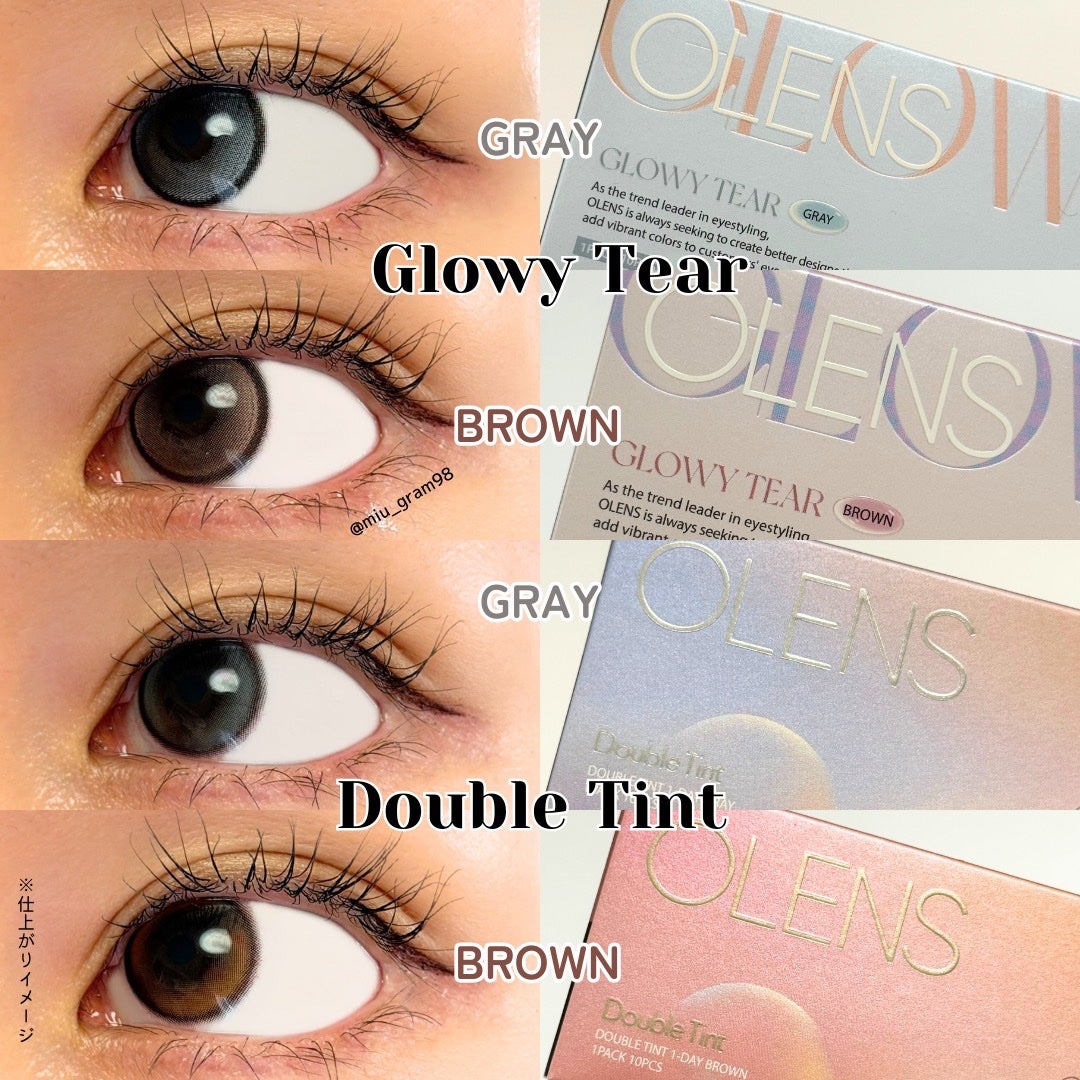 Double Tint 1day/OLENS/カラーコンタクトレンズを使ったクチコミ(5枚目)