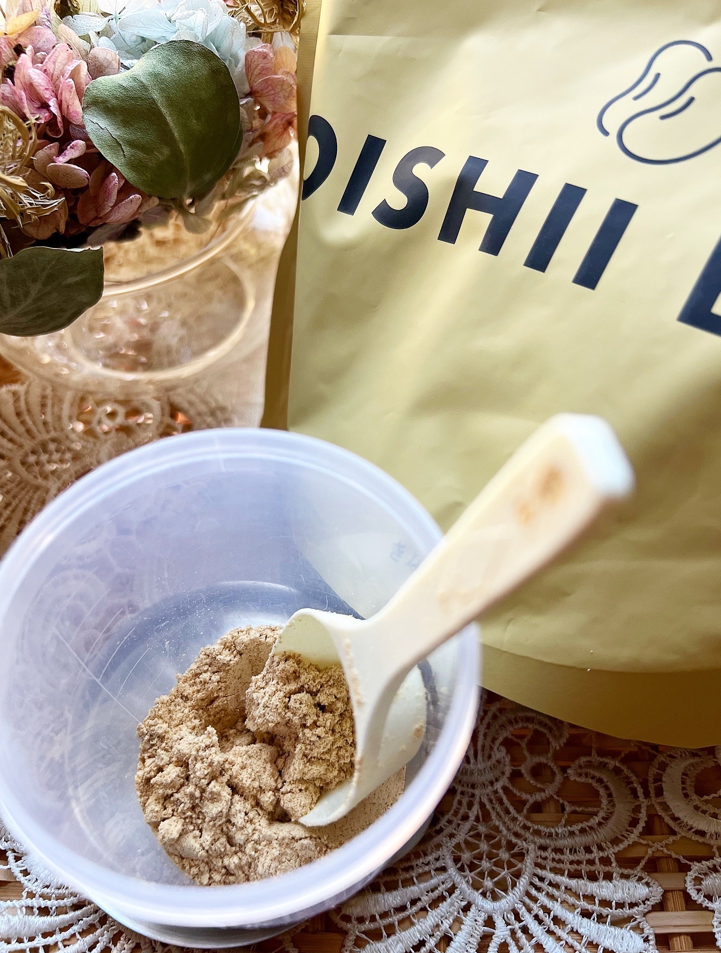 OISHII BASE/Re dermalab/ソイプロテインを使ったクチコミ（3枚目）