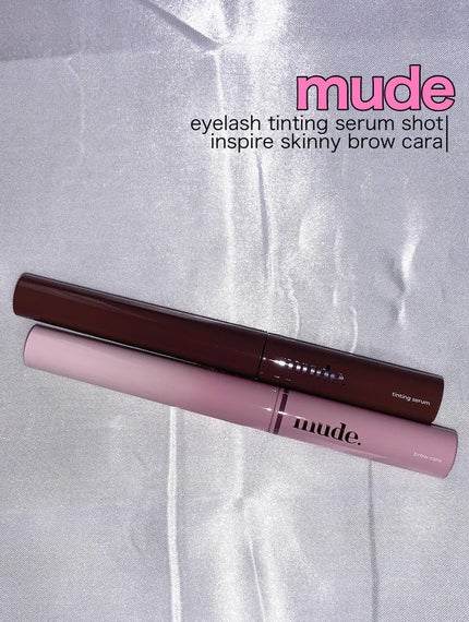 インスパイアスキニーブロウカラ/mude./眉マスカラを使ったクチコミ(1枚目)