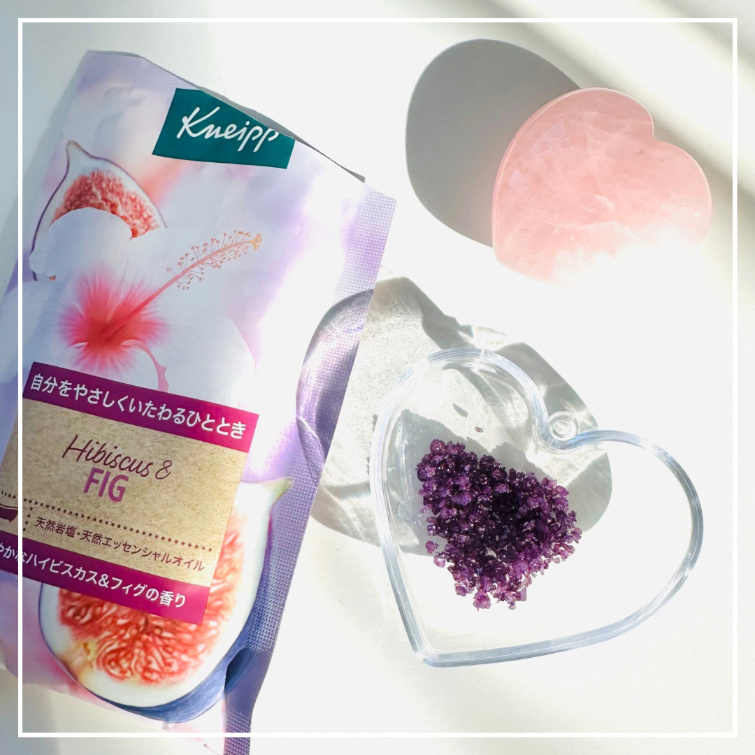クナイプ バスソルト ハイビスカス&フィグの香り/クナイプ/無機塩系入浴剤を使ったクチコミ（2枚目）