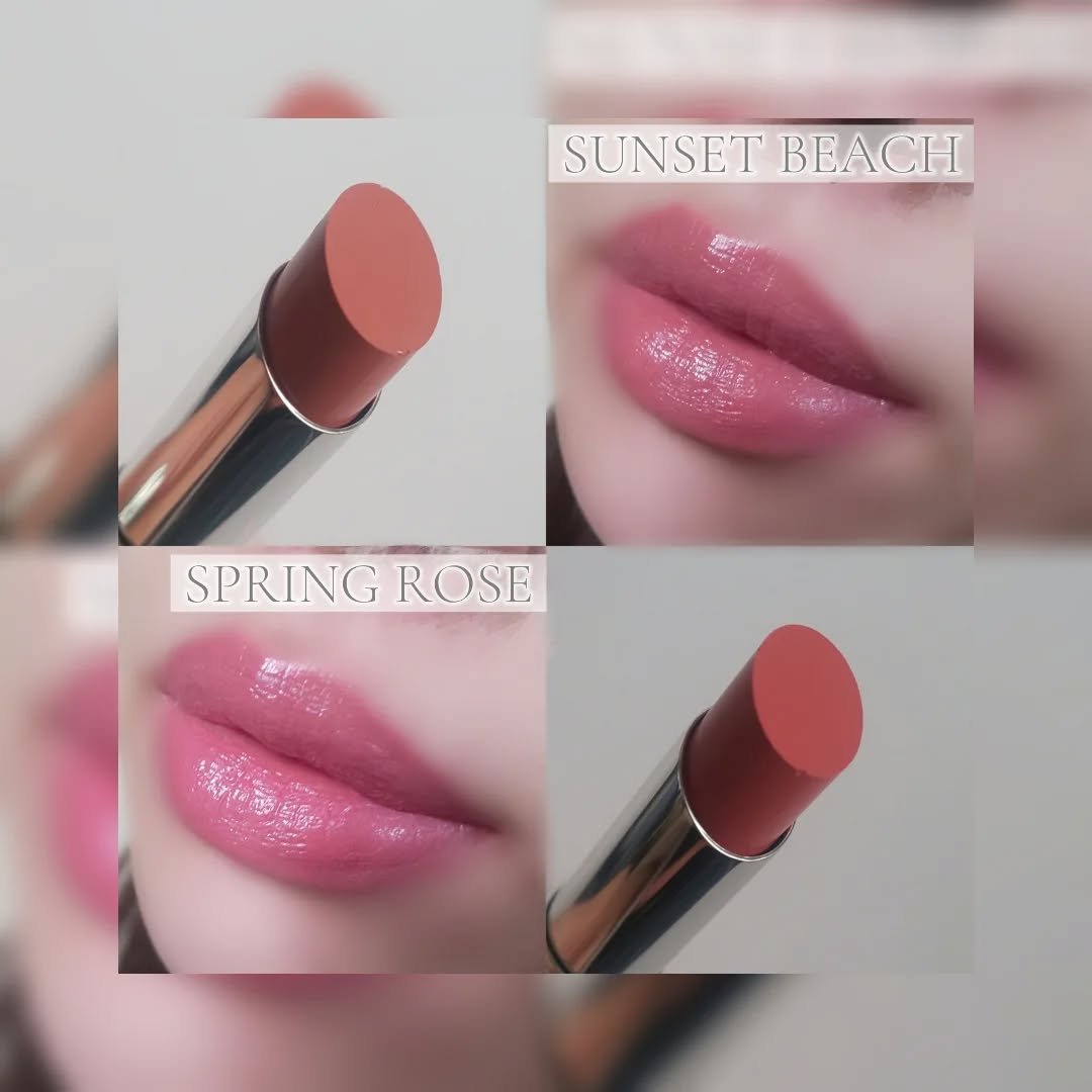 グロウバーム サンセットビーチ/ブリリアージュ/口紅を使ったクチコミ（2枚目）