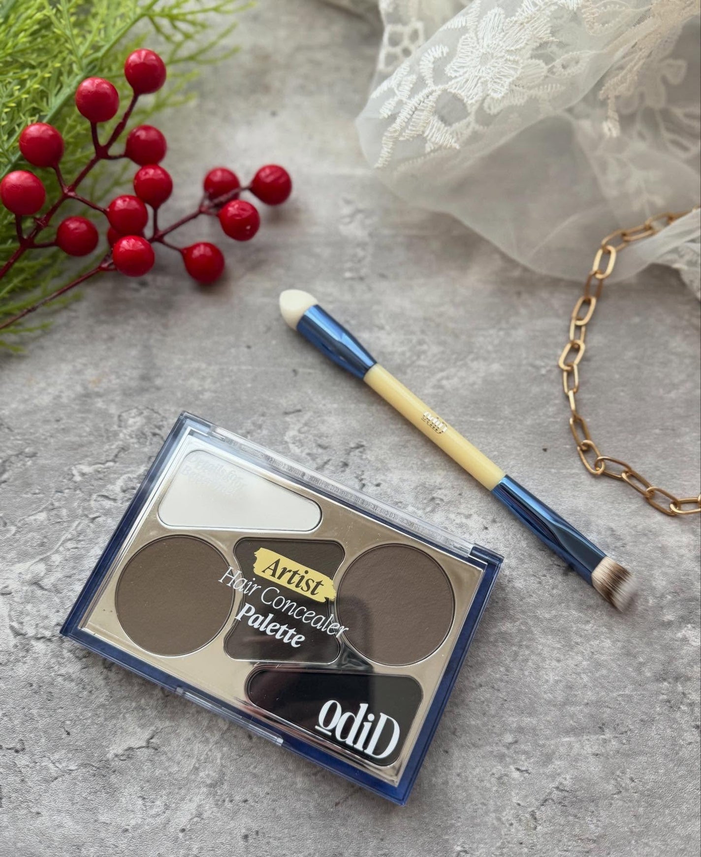 ヘアコンシーラーパレット&アーティスト デュアルブラシ/odiD/その他スタイリングを使ったクチコミ(4枚目)
