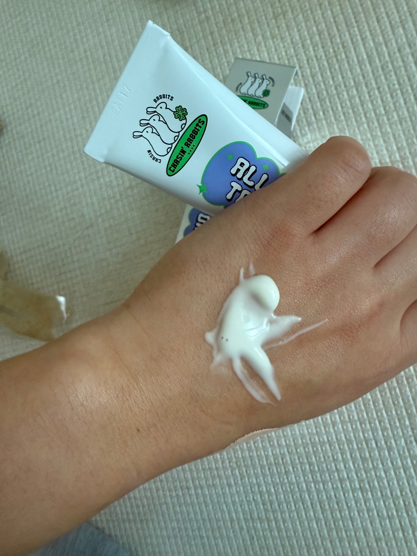 オールアバウトグロウトーンアップクリーム/CHASIN'RABBITS/化粧下地を使ったクチコミ(2枚目)