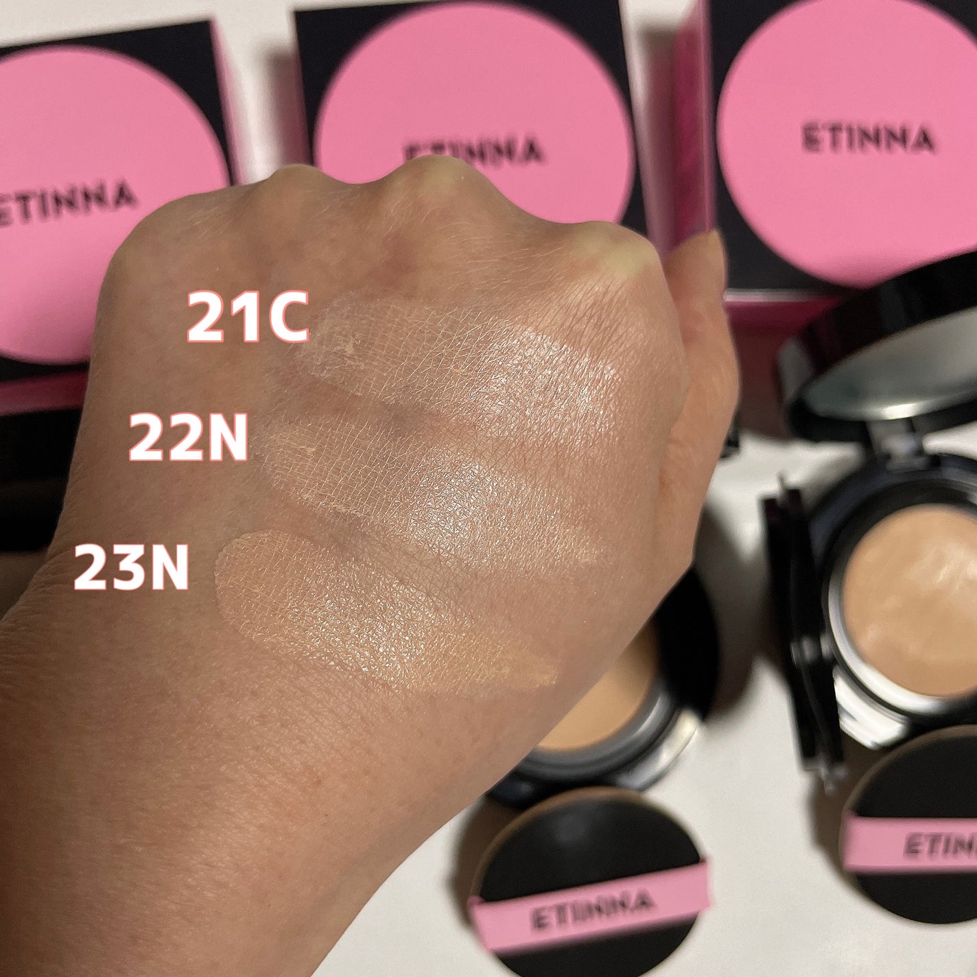 エティナ メッシュエアネス ナチュラルグロウ クッション/ETINNA/クッションファンデーションを使ったクチコミ(5枚目)