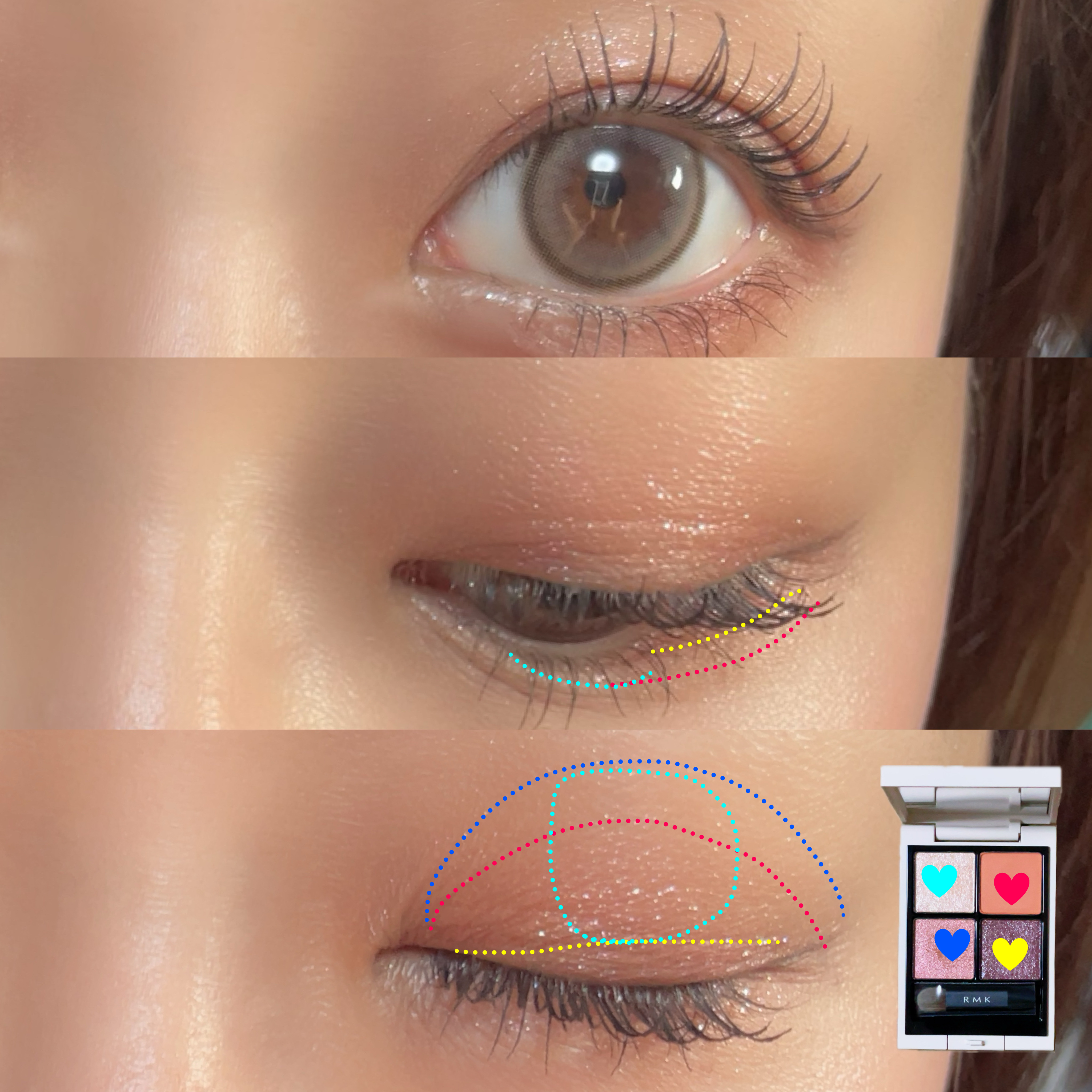 RMK シンクロマティック アイシャドウパレット/RMK/アイシャドウパレットを使ったクチコミ（3枚目）