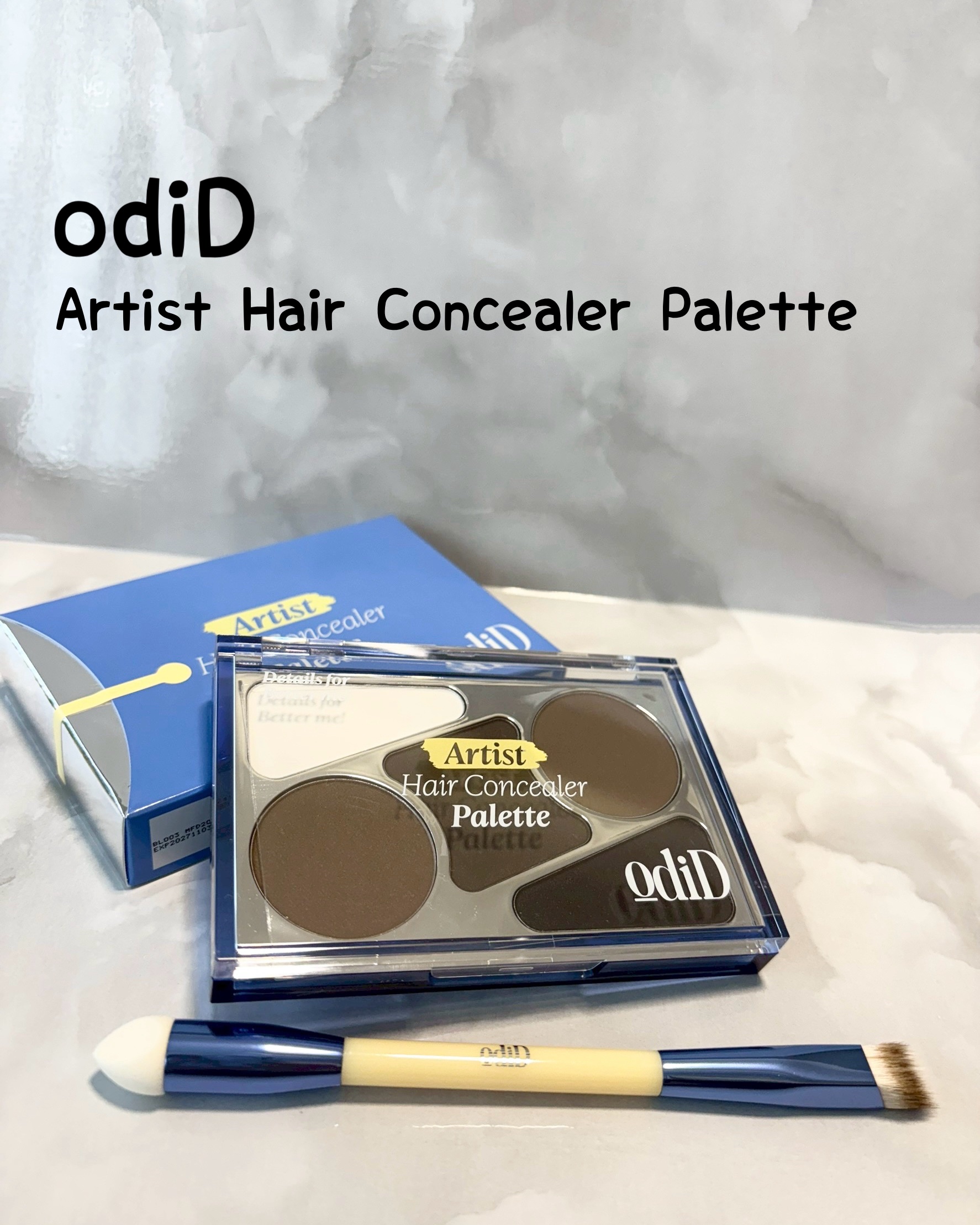  ヘアコンシーラーパレット&アーティスト デュアルブラシ/odiD/その他スタイリングを使ったクチコミ（1枚目）