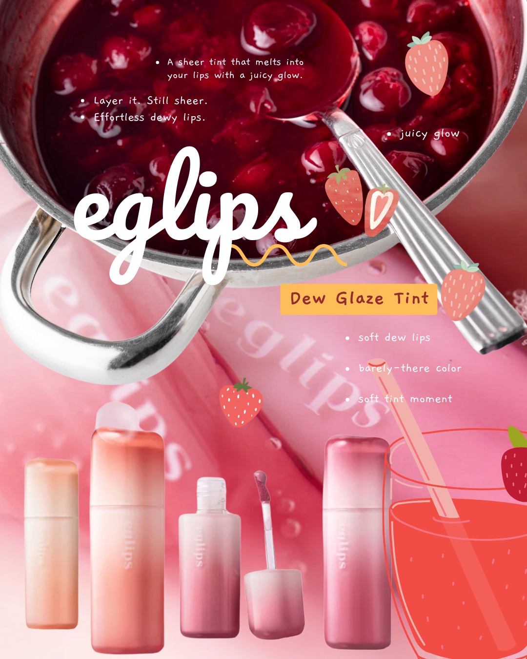 デューグレーズティント/EGLIPS/リップティントを使ったクチコミ（1枚目）