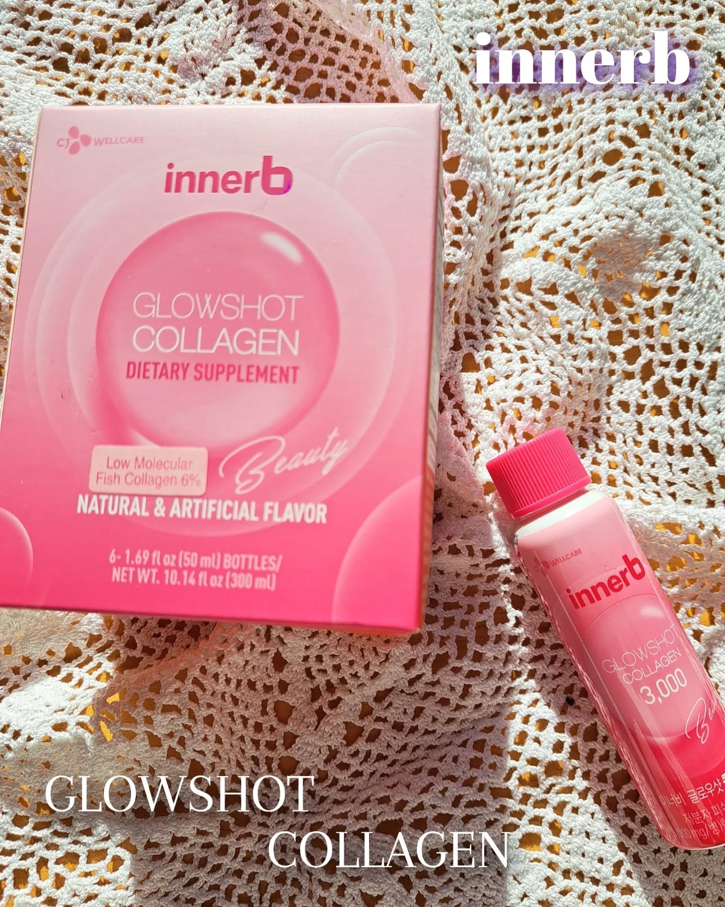 ˖ ࣪⭑☪︎.‎꙳寝る前50mlのピンクボトル習慣。内側から弾むような毎日へ🥭✨
​
Innerb様より提供
グローショットコラーゲンをモニターさせていただきました💖

​実際に飲んでみて一番驚いたのは、その美味しさ！
コラーゲンドリン