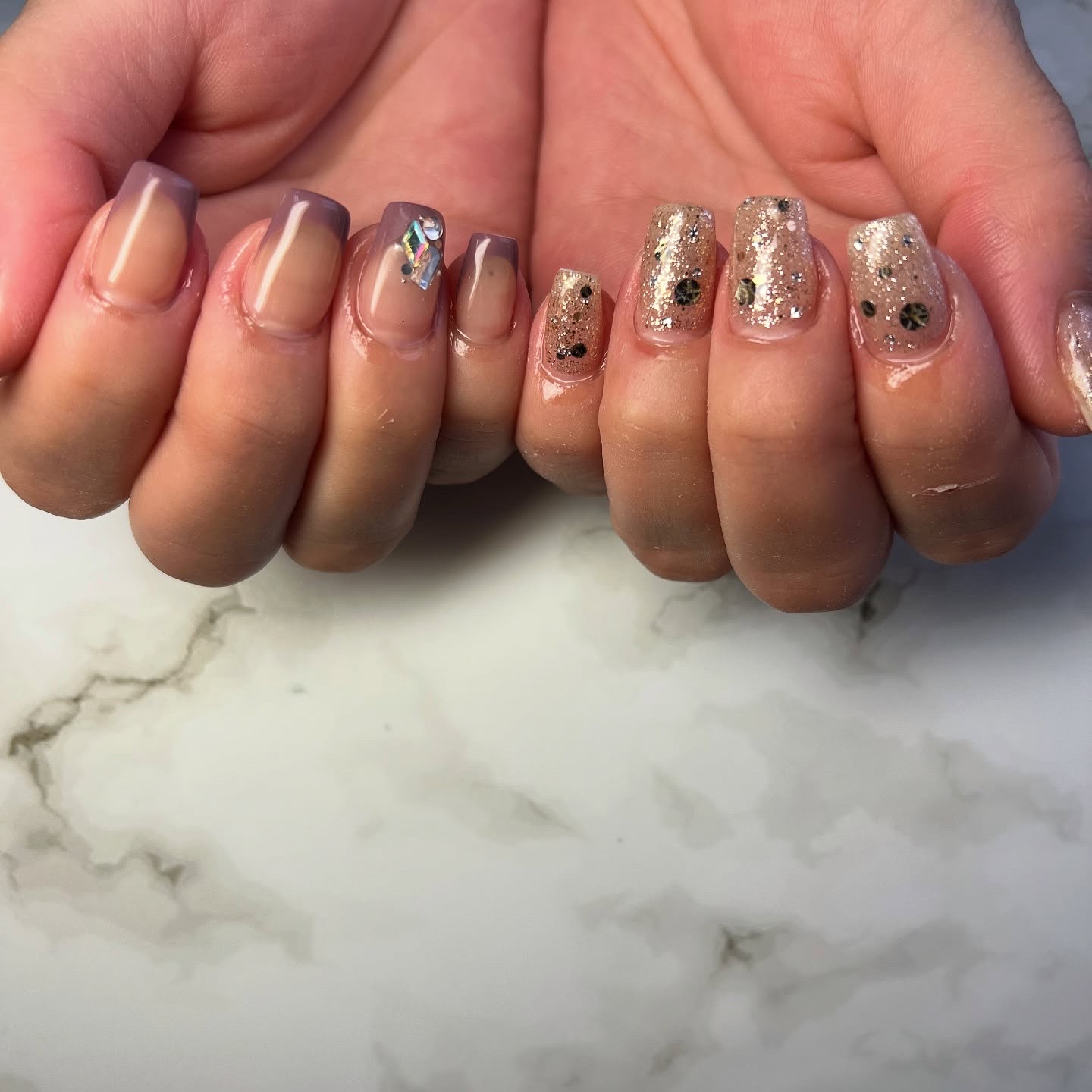 #秋ネイル,#ネイル,#ニュアンスネイル,#ジェルネイル,#ギャルネイル,#ネイル,#城陽ネイルのネイルデザイン