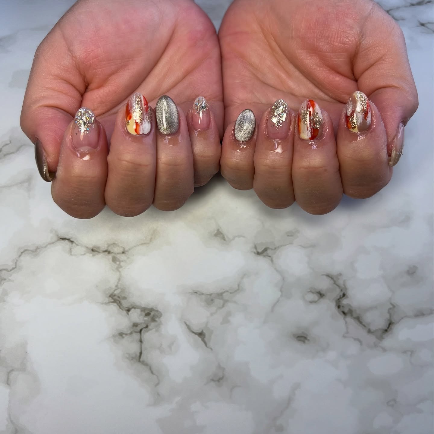 #ネイル,#ニュアンスネイル,#ジェルネイル,#ギャルネイル,#ネイル,#城陽ネイルのネイルデザイン