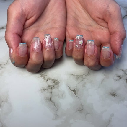 #ネイル,#ニュアンスネイル,#ジェルネイル,#ギャルネイル,#ネイル,#城陽ネイルのネイルデザイン