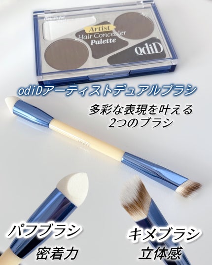 ヘアコンシーラーパレット&アーティスト デュアルブラシ/odiD/その他スタイリングを使ったクチコミ(3枚目)